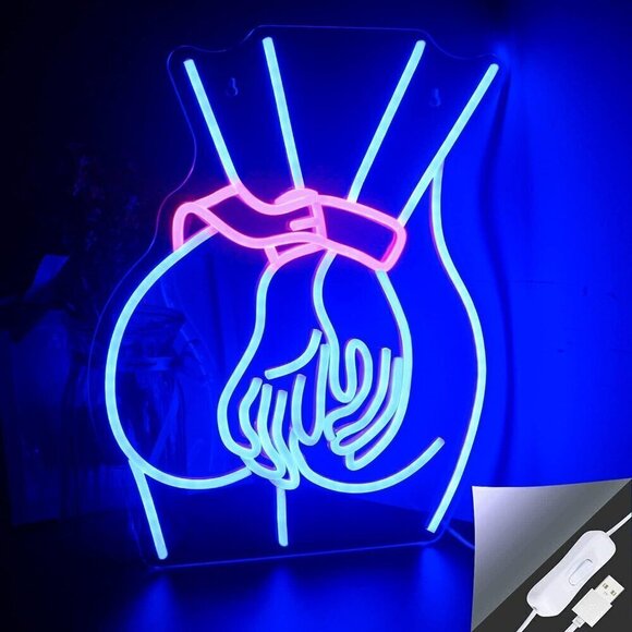 Lady Neon Sign for Bedroom Led Light Room Home Party Art Decor,Bar,Club - Picture 1 of 9